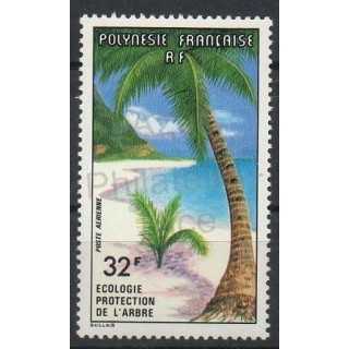 Timbres - Thème environnement - Polynésie - Poste aérienne - 1977- No PA128