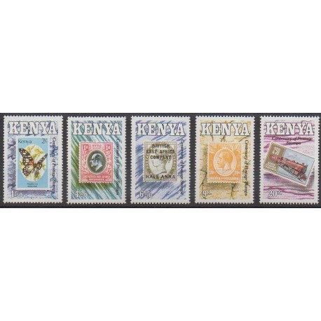 Kenya - 1990 - Nb 514/518 - Stamps on stamps