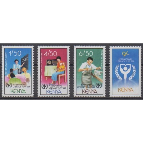 Kenya - 1990 - Nb 525/528 - Literature