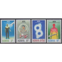 Kenya - 1991 - No 534/537 - Santé ou Croix-Rouge
