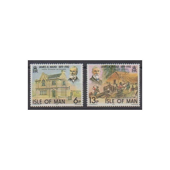 Man (Ile de) - 1978 - No 127/128 - Célébrités