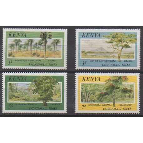 Kenya - 1986 - No 352/355 - Arbres