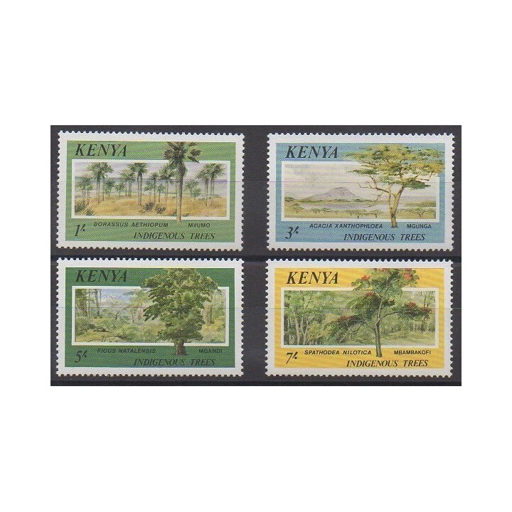 Kenya - 1986 - No 352/355 - Arbres