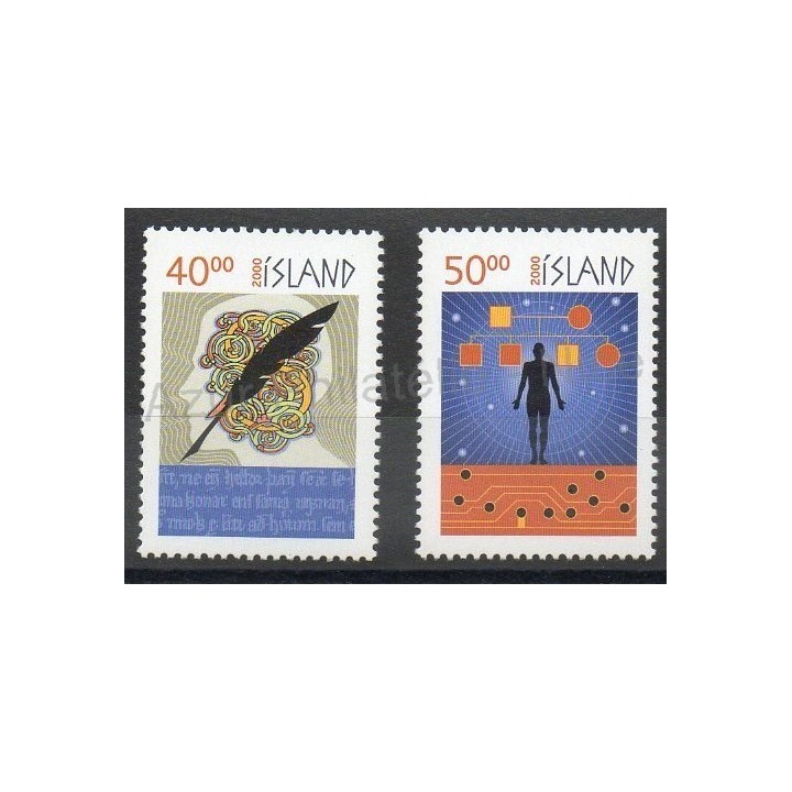 Timbres  - Islande - 2000 - No 886/887