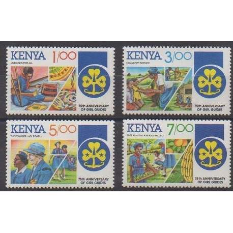Kenya - 1985 - Nb 323/326 - Scouts