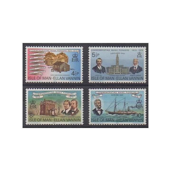 Man (Isle of) - 1975 - Nb 43/46 - Various Historics Themes