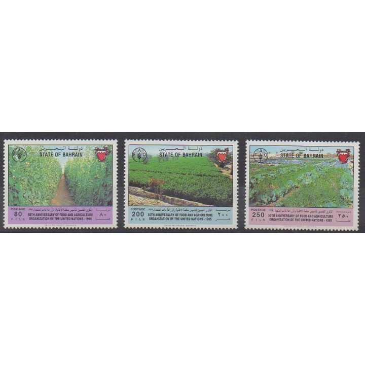 Bahreïn - 1995 - No 551/553 - Nations unies