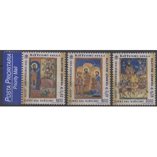 Timbres - Thème tableaux - Vatican - 2001 - No 1224/1226