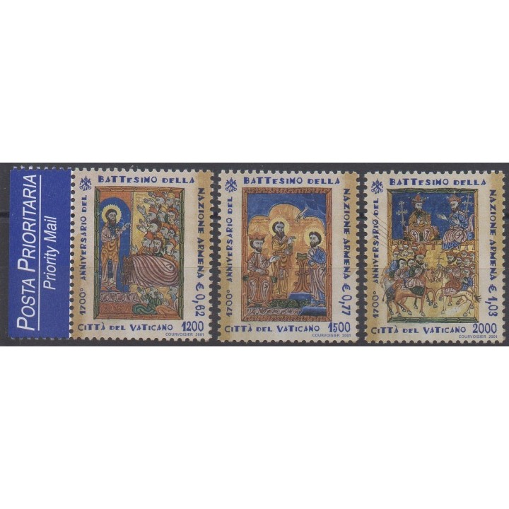 Timbres - Thème tableaux - Vatican - 2001 - No 1224/1226