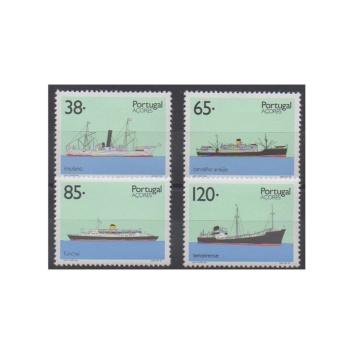 Portugal (Azores) - 1992 - Nb 420/423 - Boats