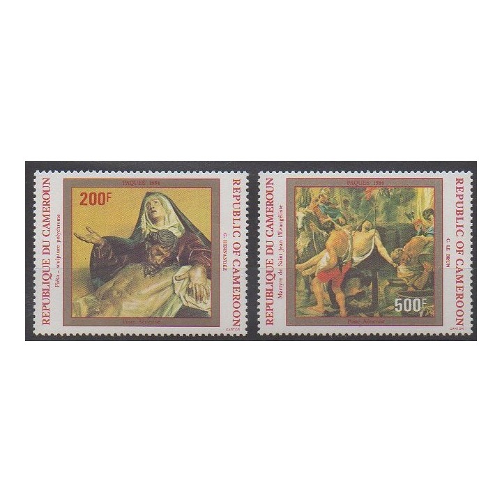Cameroun - 1974 - No PA321/PA322 - Peinture