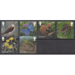 Great Britain - 2018 - Nb 4616/4621 - Reptils - Animals