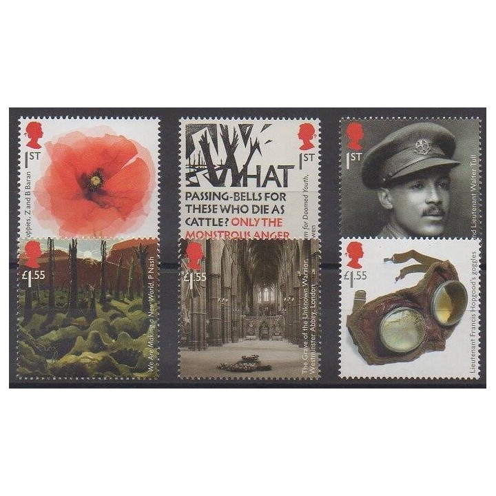 Grande-Bretagne - 2018 - No 4682/4687 - Première Guerre Mondiale