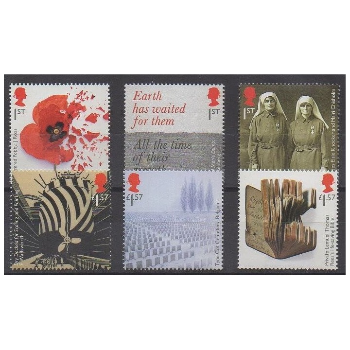 Grande-Bretagne - 2017 - No 4477/4482 - Première Guerre Mondiale