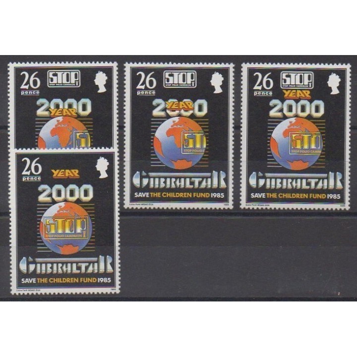Gibraltar - 1985 - No 497/500 - Santé ou Croix-Rouge