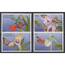 Dominique - 2004 - Nb 3010/3013 - Orchids