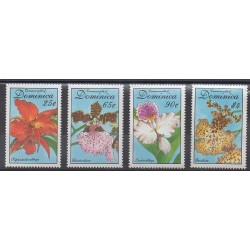 Dominique - 1994 - Nb 1636/1639 - Orchids