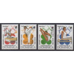Dominique - 1989 - No 1088/1091 - Jeux Olympiques d'été