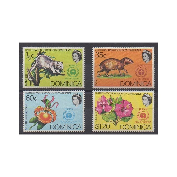 Dominique - 1972 - No 331/334 - Environnement