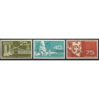 Timbres - Thème art divers - Polynésie - Poste aérienne - 1965- No PA11/PA13