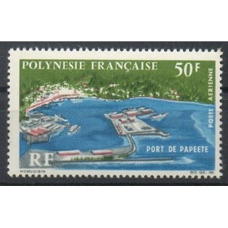 Timbres - Thème sites  - Polynésie - Poste aérienne - 1966- No PA 20