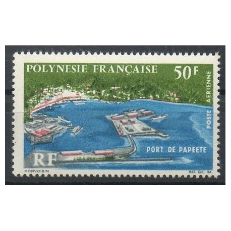 Polynésie - Poste aérienne - 1966 - No PA20 - Sites