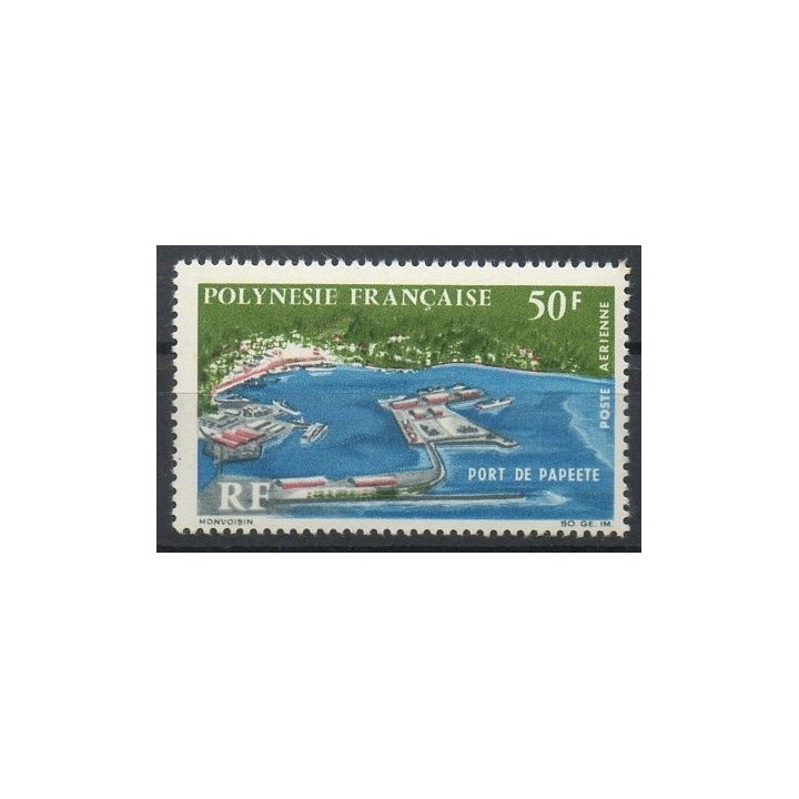 Timbres - Thème sites  - Polynésie - Poste aérienne - 1966- No PA 20