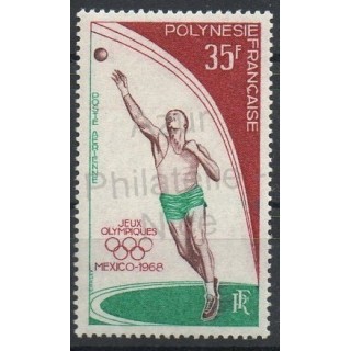 Stamps - Theme summer olympics - Polynesia - Airmail - 1968- Nb PA 26