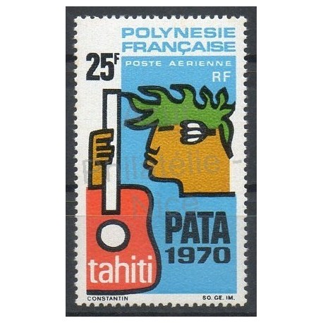 Polynésie - Poste aérienne - 1969 - No PA28 - Musique