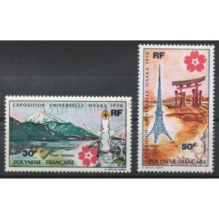 Timbres  - Polynésie - Poste aérienne - 1970 - No PA 32/PA 33