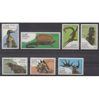 Guinea-Bissau - 1989 - Nb 542/548 - Prehistoric animals