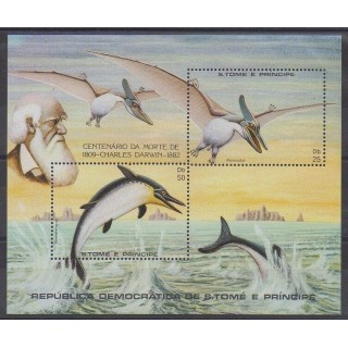 Saint-Thomas et Prince - 1982 - No BF34 - Animaux préhistoriques