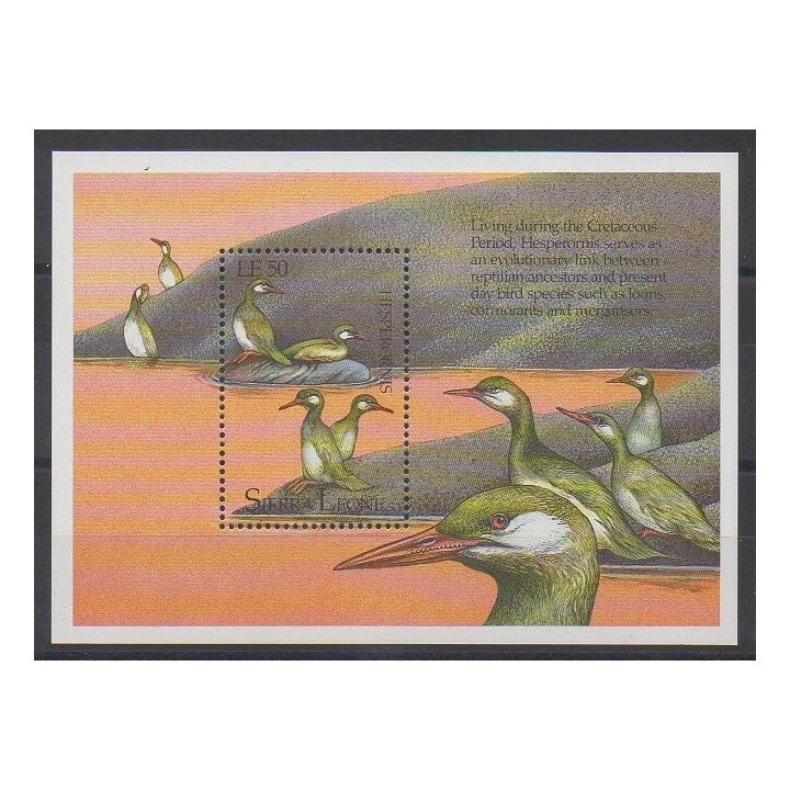 Sierra Leone - 1992 - No BF185 - Animaux préhistoriques