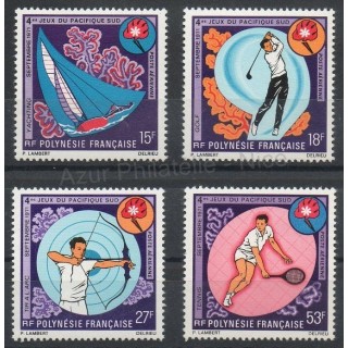 Timbres - Thème sports divers - Polynésie - Poste aérienne - 1971- No PA 51/PA 54