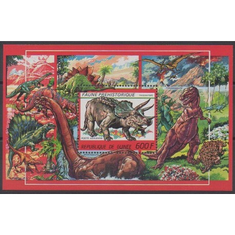 Guinea - 1987 - Nb BF74 - Prehistoric animals