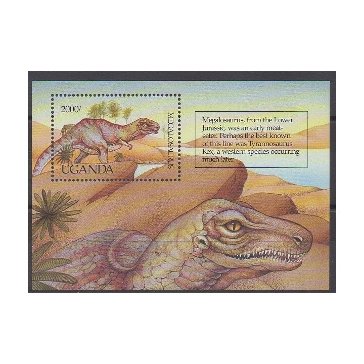 Uganda - 1992 - Nb BF153 - Prehistoric animals