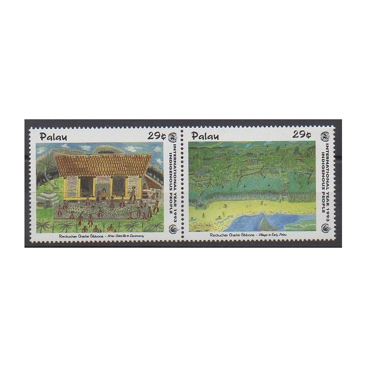 Palau - 1993 - Nb 587/588 - Paintings