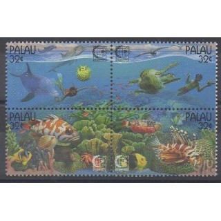 Palau - 1995 - Nb 832/835 - Sea animals - Philately