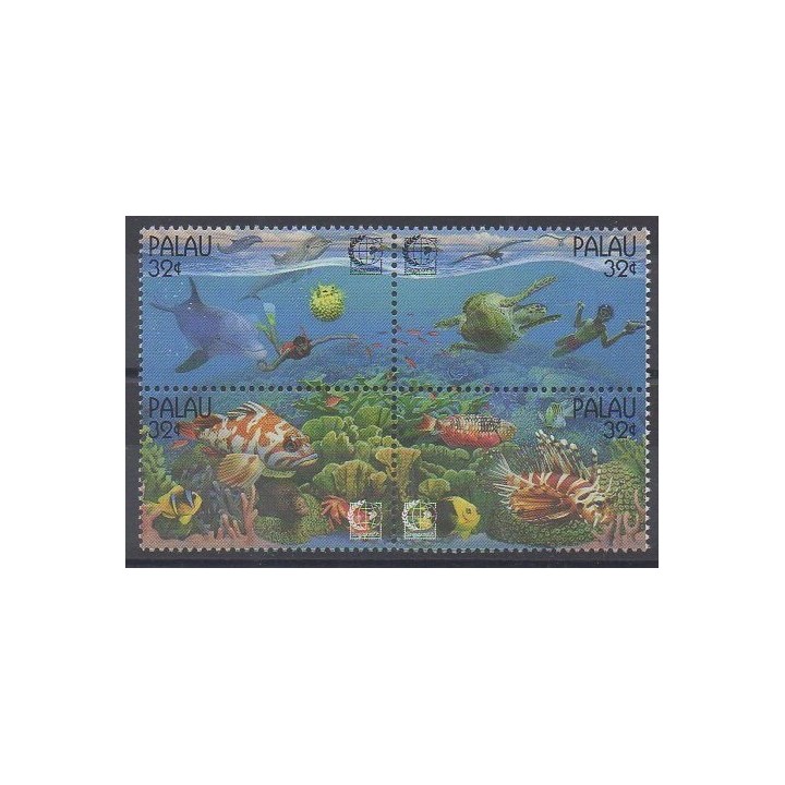Palau - 1995 - Nb 832/835 - Sea animals - Philately