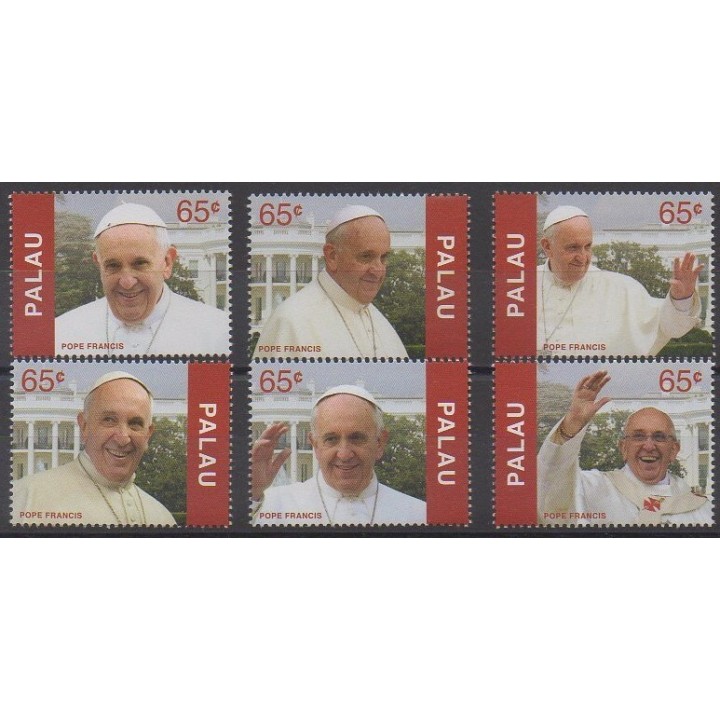 Palau - 2015 - Nb 3061/3066 - Pope