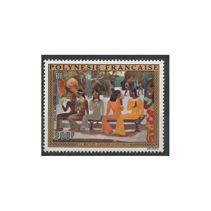 Timbres - Thème peinture - Polynésie - Poste aérienne - 1973- No PA 75