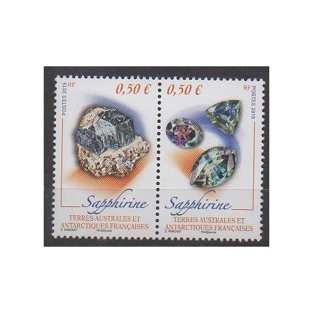 French Southern and Antarctic Territories - Post - 2019 - Nb 884/885 - Minerals - Gems