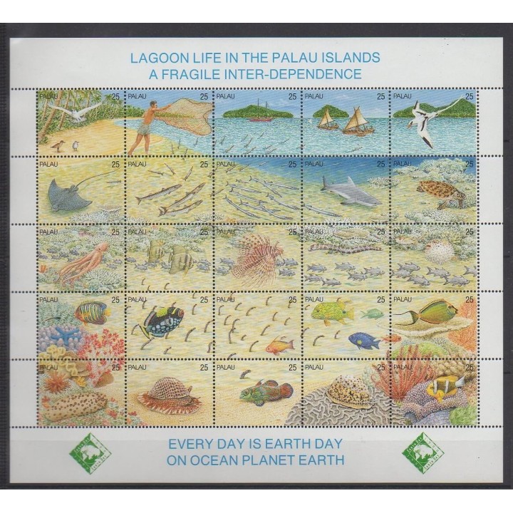 Palau - 1990 - Nb 329/353 - Animals - Environment