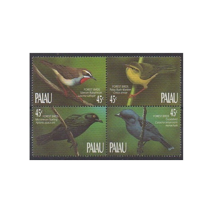 Palau - 1990 - No 307/310 - Oiseaux