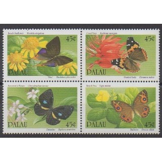 Palau - 1990 - No 325/328 - Insectes