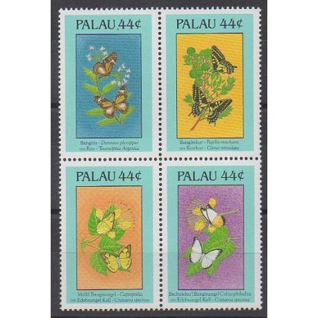 Palau - 1988 - No 202/205 - Insectes