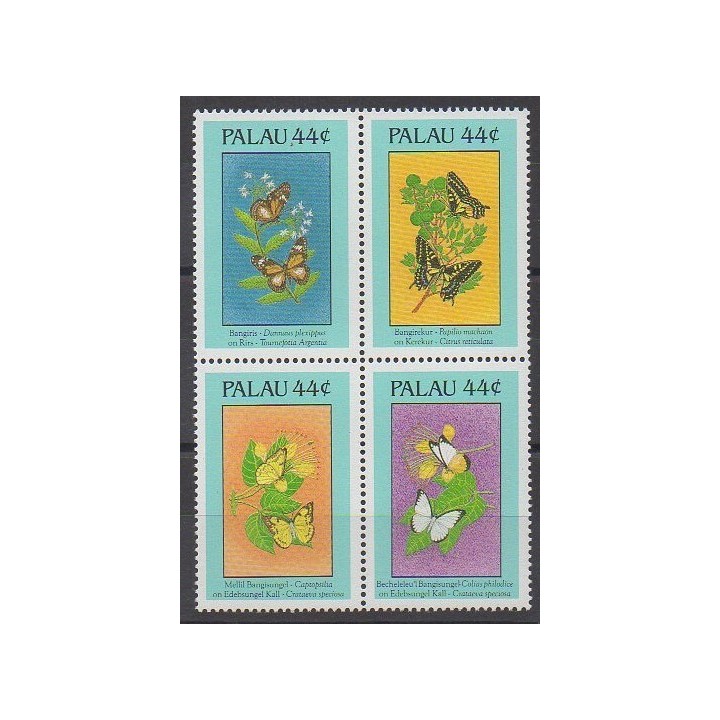 Palau - 1988 - Nb 202/205 - Insects