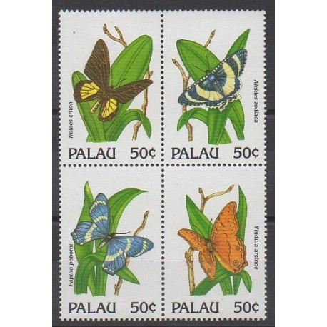 Palau - 1992 - Nb 461/464 - Insects