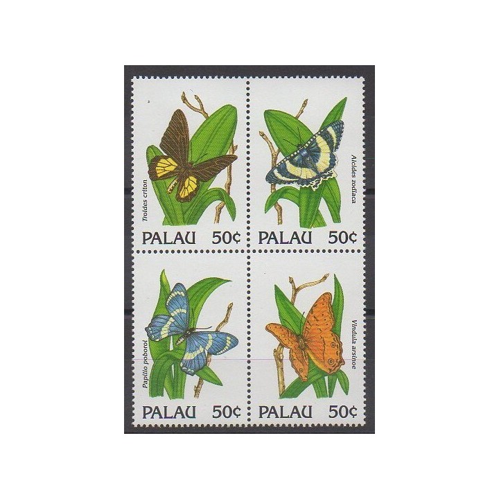 Palau - 1992 - No 461/464 - Insectes