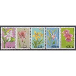 Palau - 1990 - Nb 320/324 - Orchids